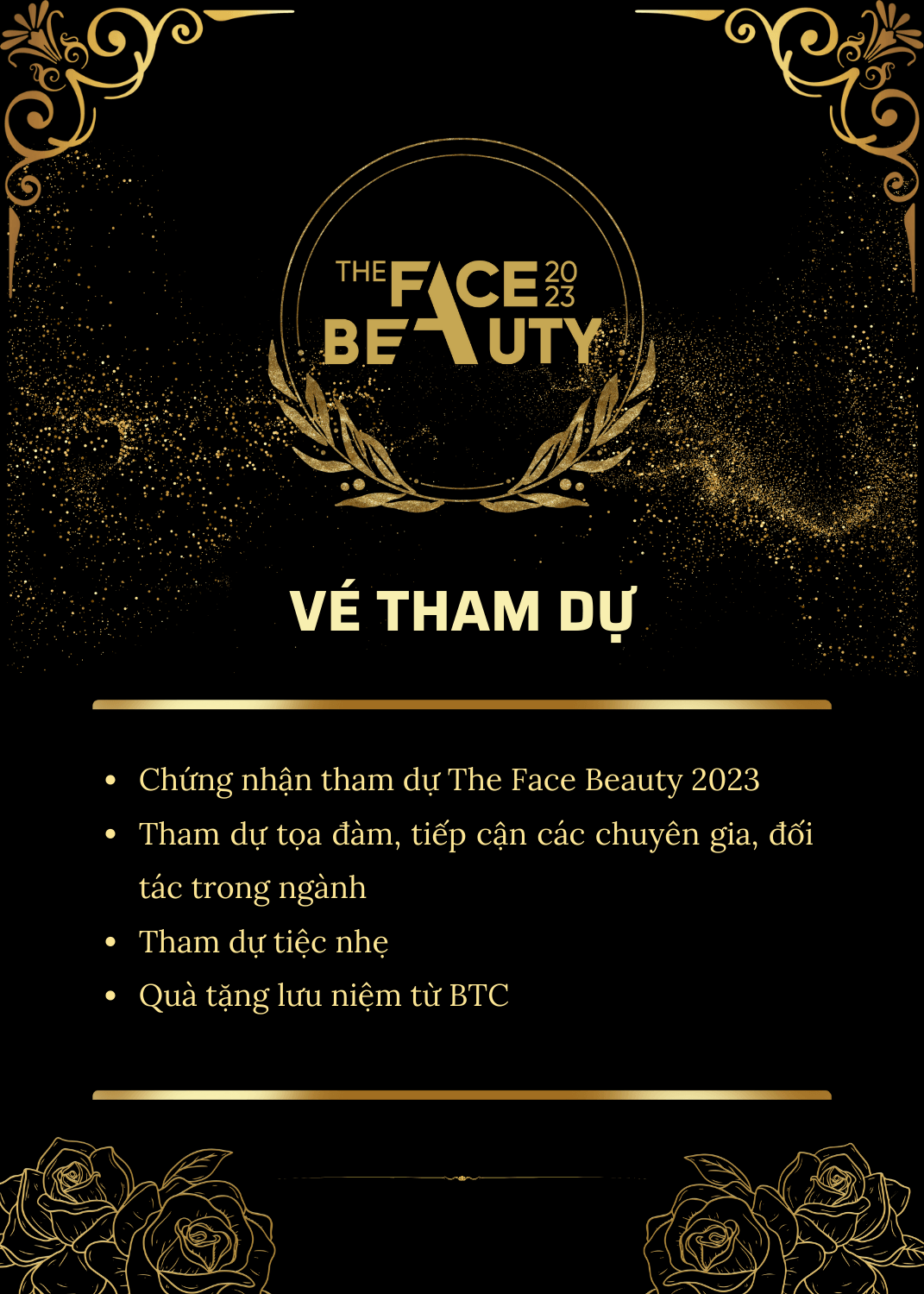 Vé tham dự sự kiện the face beauty 2023