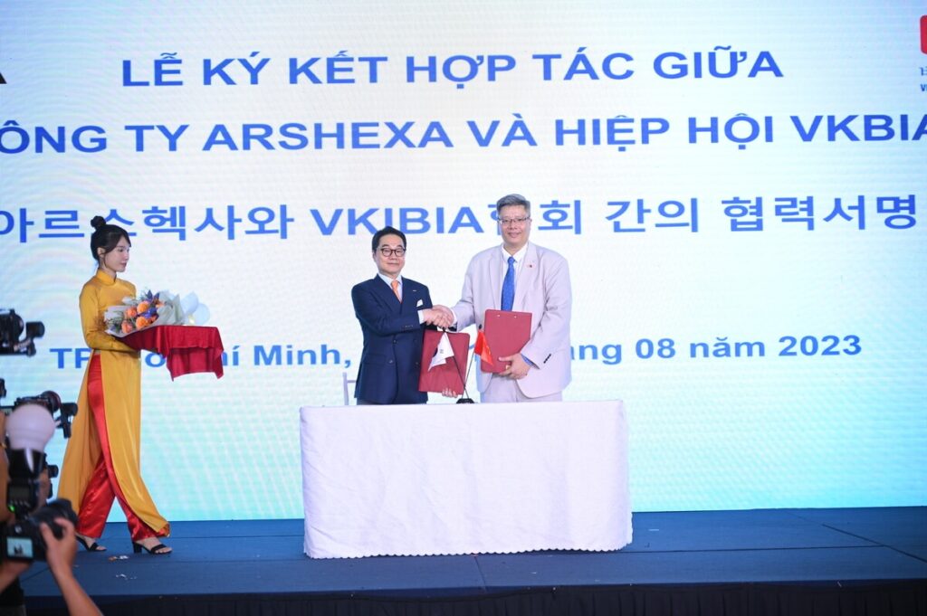 Hiệp hội VKBIA cũng đã hợp tác cùng công ty Arshexa (Hàn Quốc)