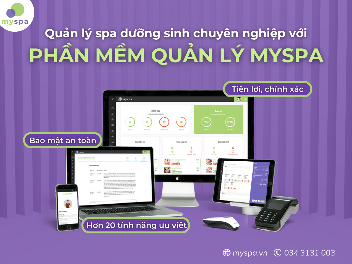 Chọn công cụ quản lý - Phần mềm quản lý Myspa